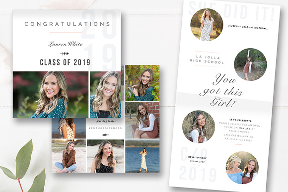 Folded Senior Graduation Card in Card Templates - product preview 1