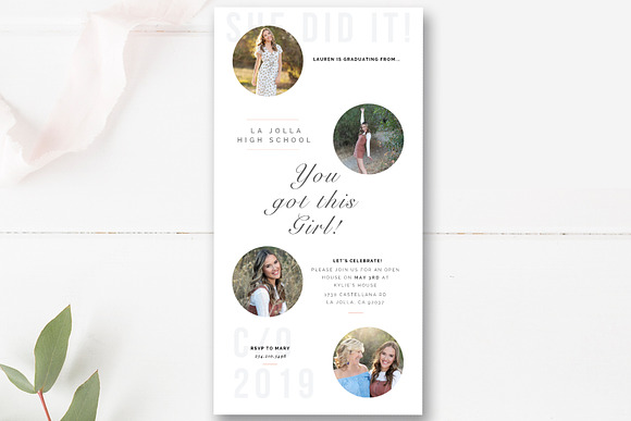 Folded Senior Graduation Card in Card Templates - product preview 2