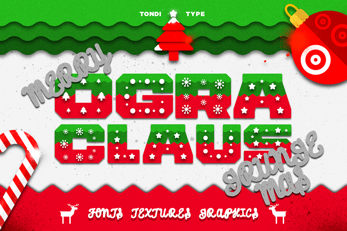 Merry Grungemas | Christmas Bundle in Display Fonts - product preview 8