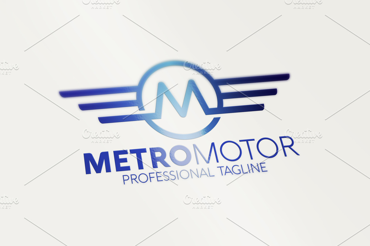 M Letter in Logo Templates - product preview 8