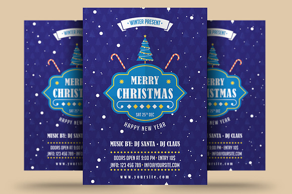 Christmas & New Year Flyers Bundle in Flyer Templates - product preview 1