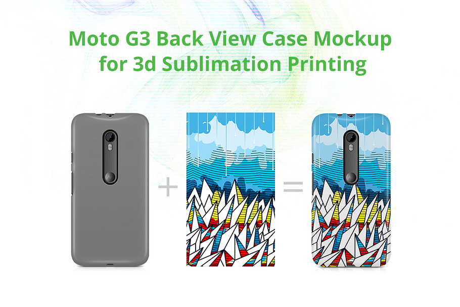 Moto G3 Case Design Mockup in Product Mockups - product preview 8