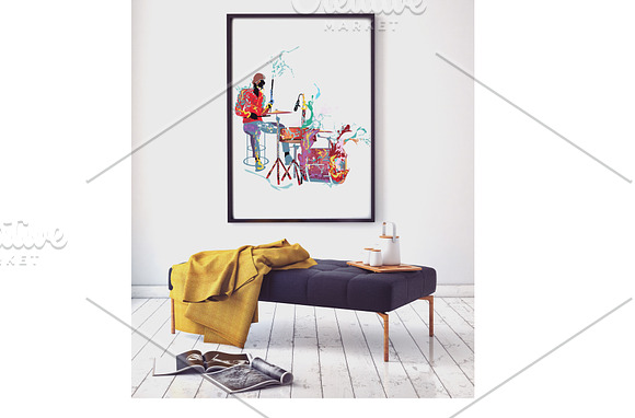 Abstract musicians. in Illustrations - product preview 2