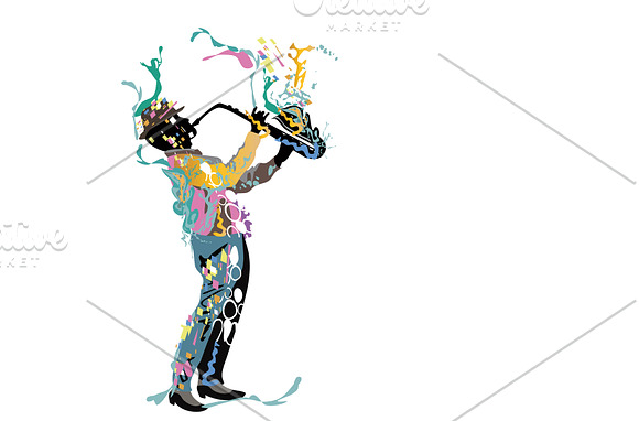 Abstract musicians. in Illustrations - product preview 5