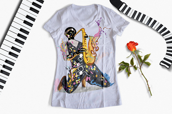 Abstract musicians. in Illustrations - product preview 9