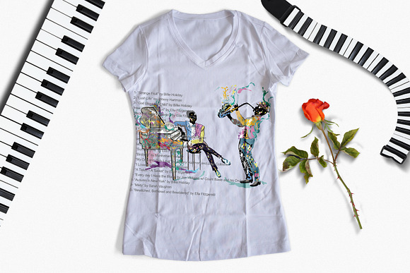 Abstract musicians. in Illustrations - product preview 11