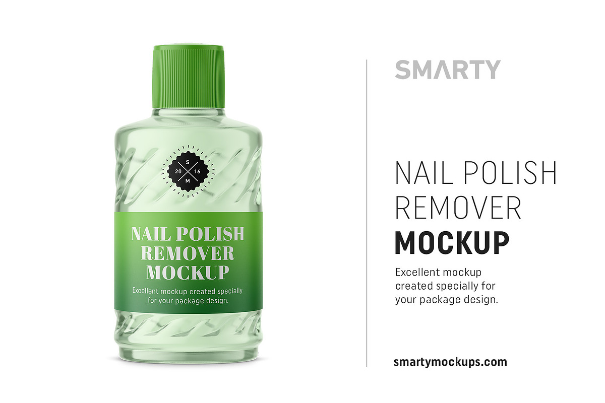 Nail polish remover mockup in Product Mockups - product preview 8