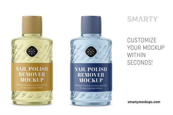 Nail polish remover mockup in Product Mockups - product preview 2