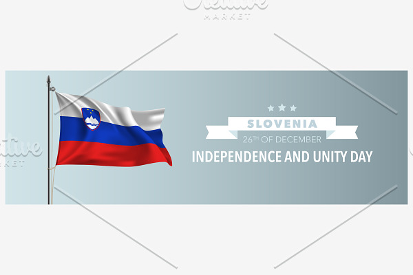 Slovenia happy independence vector