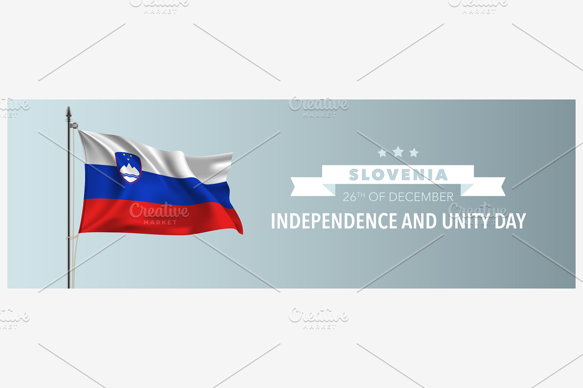 Slovenia happy independence vector in Illustrations - product preview 8