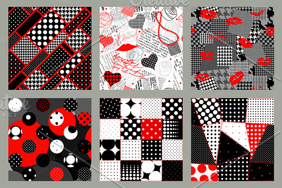Retro set. in Patterns - product preview 1