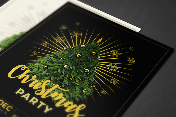 3 Christmas Party Flyers in Flyer Templates - product preview 2