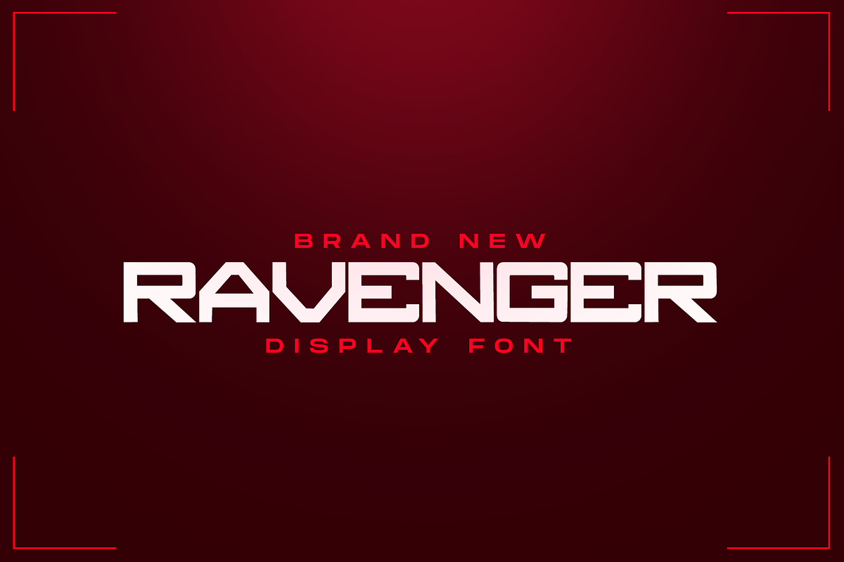 RAVENGER EXCLUSIVE DISPLAY FONT in Display Fonts - product preview 8