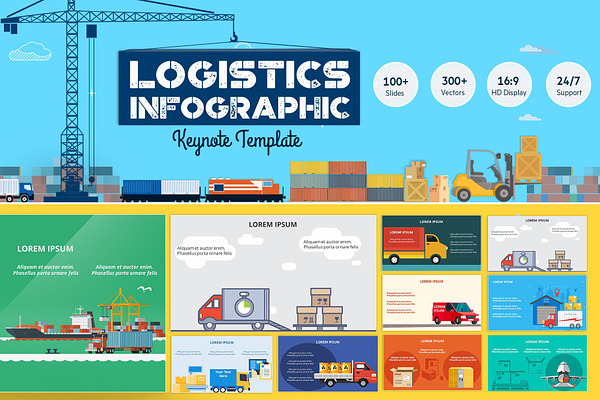 Logistics Infographic Keynote