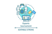 Esports tournament concept icon