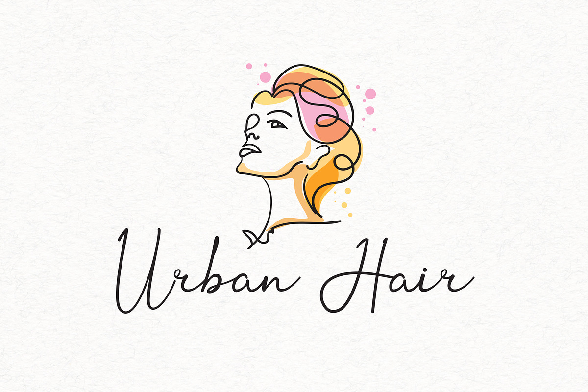 Urban Hair 2 Logo Template in Logo Templates - product preview 8
