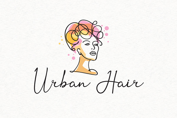 Urban Hair 1 Logo template
