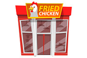 Fried Chicken, Cafe Building, Facade
