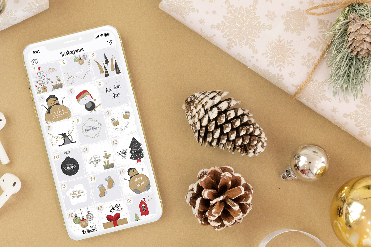 Advent Calendar for Instagram in Instagram Templates - product preview 2