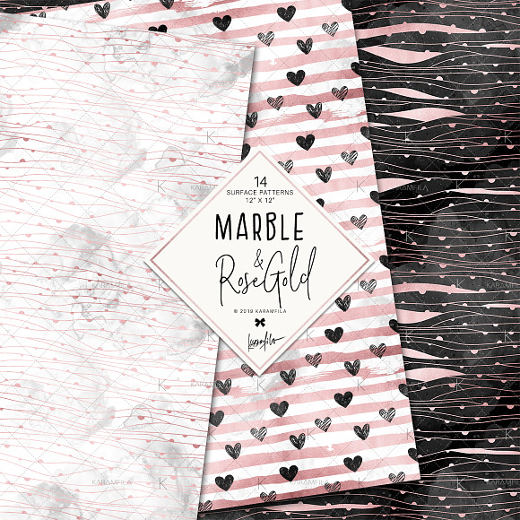 Marble and Rose Gold Patterns in Patterns - product preview 1