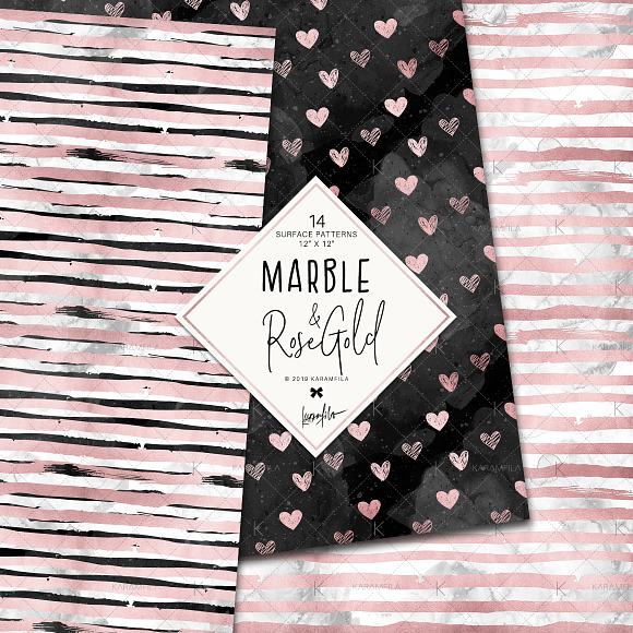Marble and Rose Gold Patterns in Patterns - product preview 2