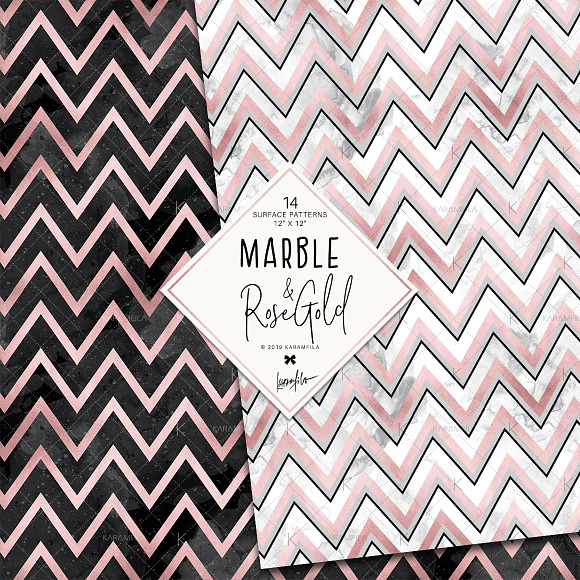 Marble and Rose Gold Patterns in Patterns - product preview 3
