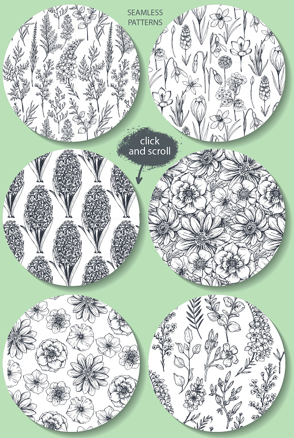 Large bundle of vector flowers in Illustrations - product preview 33