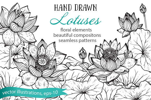 Large bundle of vector flowers in Illustrations - product preview 39