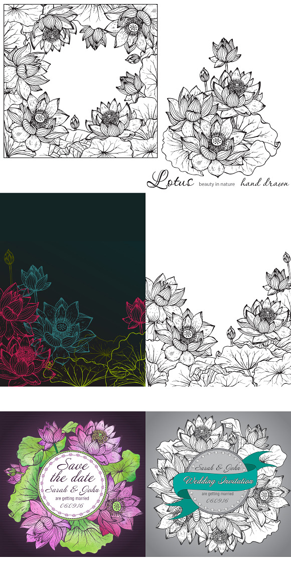 Large bundle of vector flowers in Illustrations - product preview 42