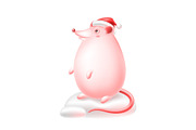Funny mouse or rat symbol of New