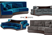Booth Seating Round Sofa for Luxury