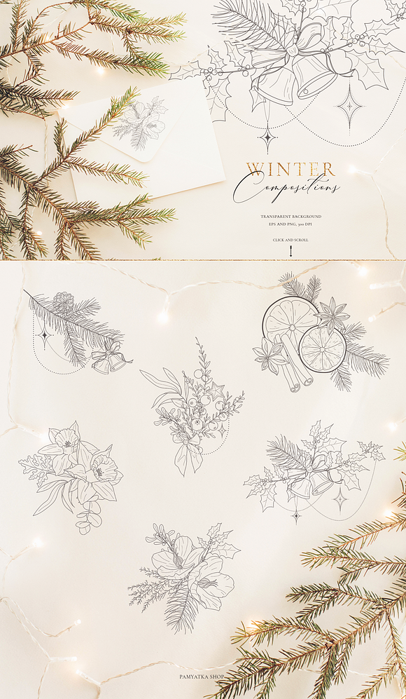 Winter time. Christmas vector set in Illustrations - product preview 2