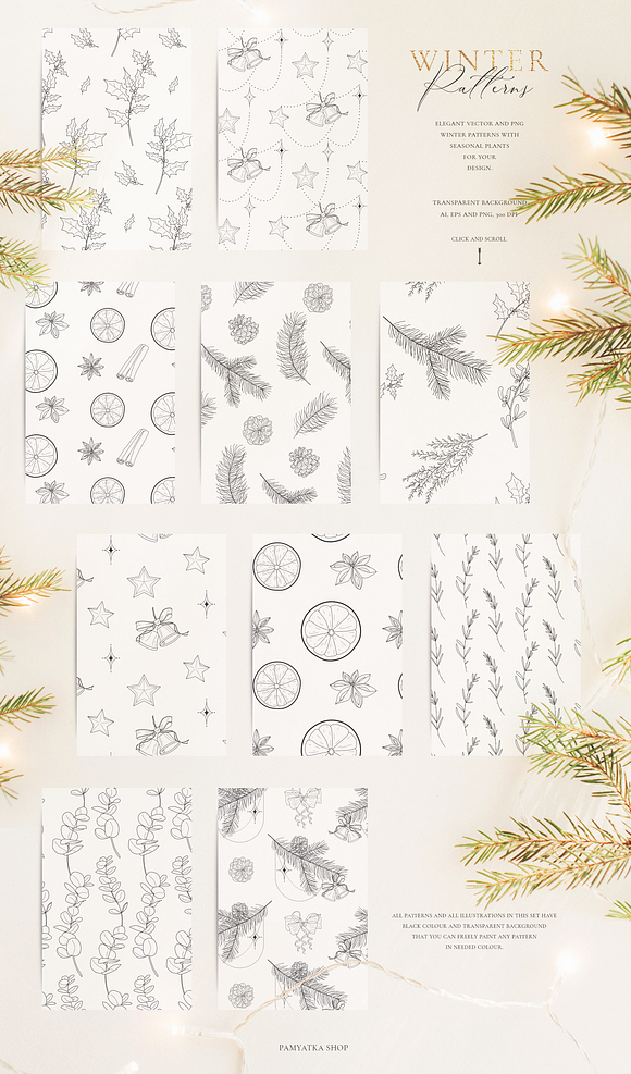 Winter time. Christmas vector set in Illustrations - product preview 5