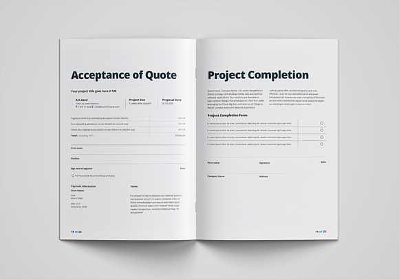 Proposal Template in Stationery Templates - product preview 9