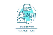 Maid service concept icon
