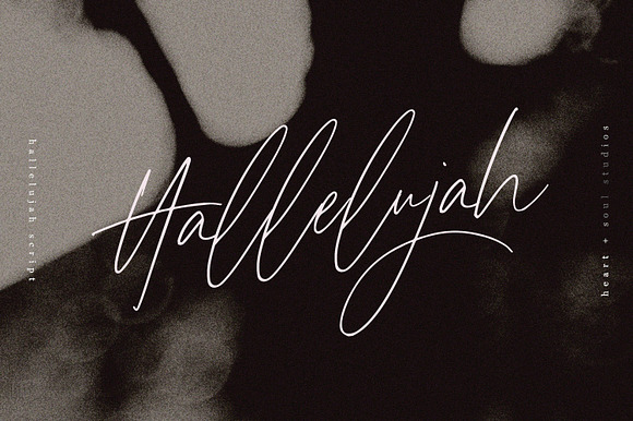 Hallelujah Script | Handwritten Font in Script Fonts - product preview 8