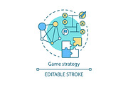 Game strategy concept icon