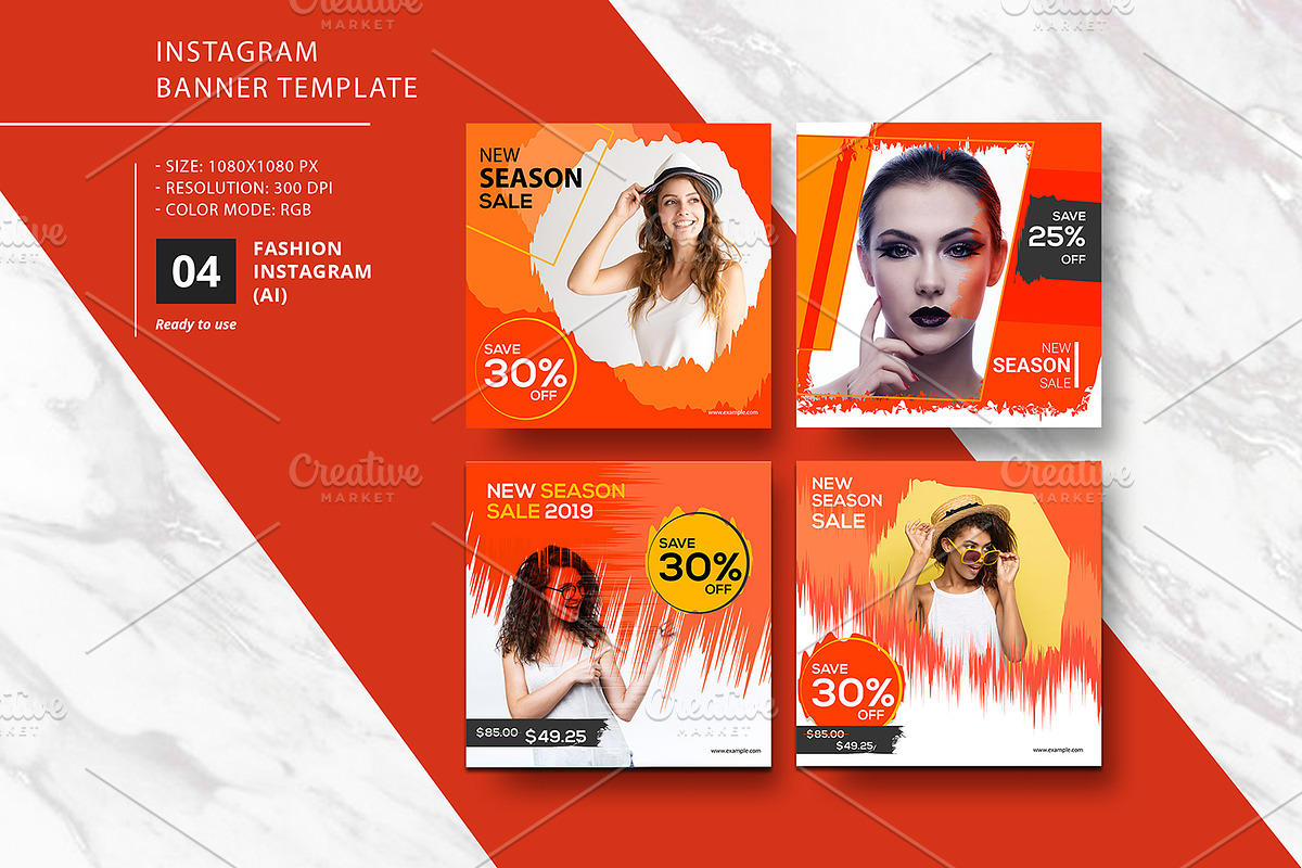 Instagram Advertising Banner V26 in Instagram Templates - product preview 8