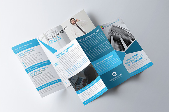 Clean Tri-fold Brochure in Brochure Templates - product preview 1
