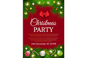 Christmas Party Invitation Poster