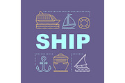 Ship word concepts banner