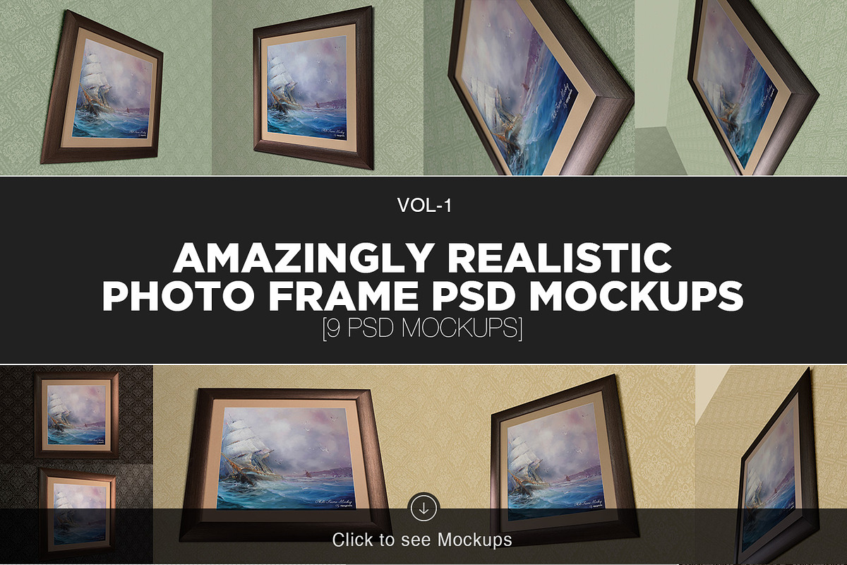 Photo & Poster Frame Mockup Bundle in Print Mockups - product preview 8