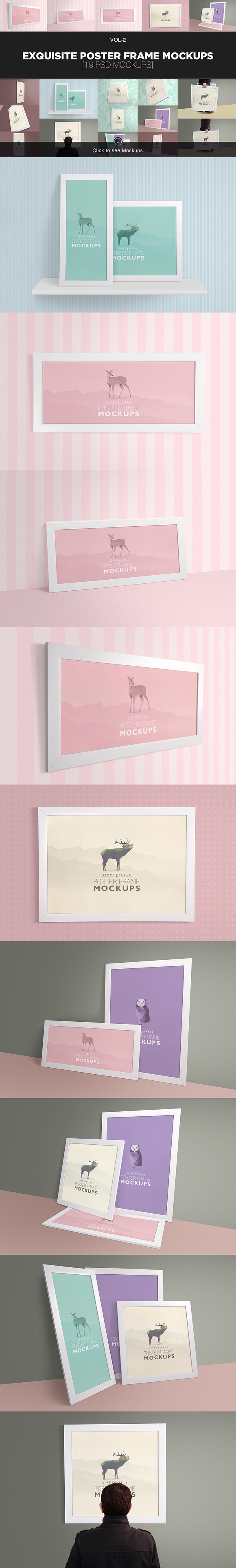 Photo & Poster Frame Mockup Bundle in Print Mockups - product preview 1