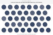 Tile seamless oriental patterns