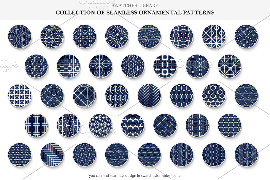 Tile seamless oriental patterns