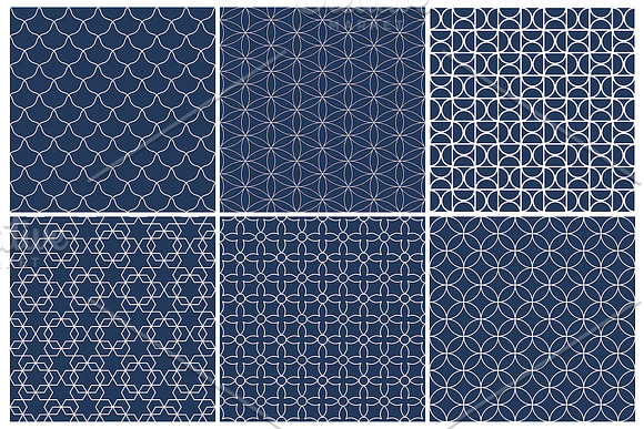 Tile seamless oriental patterns in Patterns - product preview 6