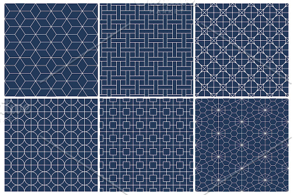 Tile seamless oriental patterns in Patterns - product preview 10