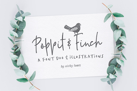 Poppit & Finch Fonts & Illustrations in Whimsical Fonts - product preview 13