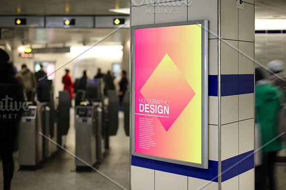 Colorful gradient trendy posters in Flyer Templates - product preview 3