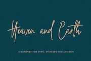 Heaven + Earth | Handwritten Font